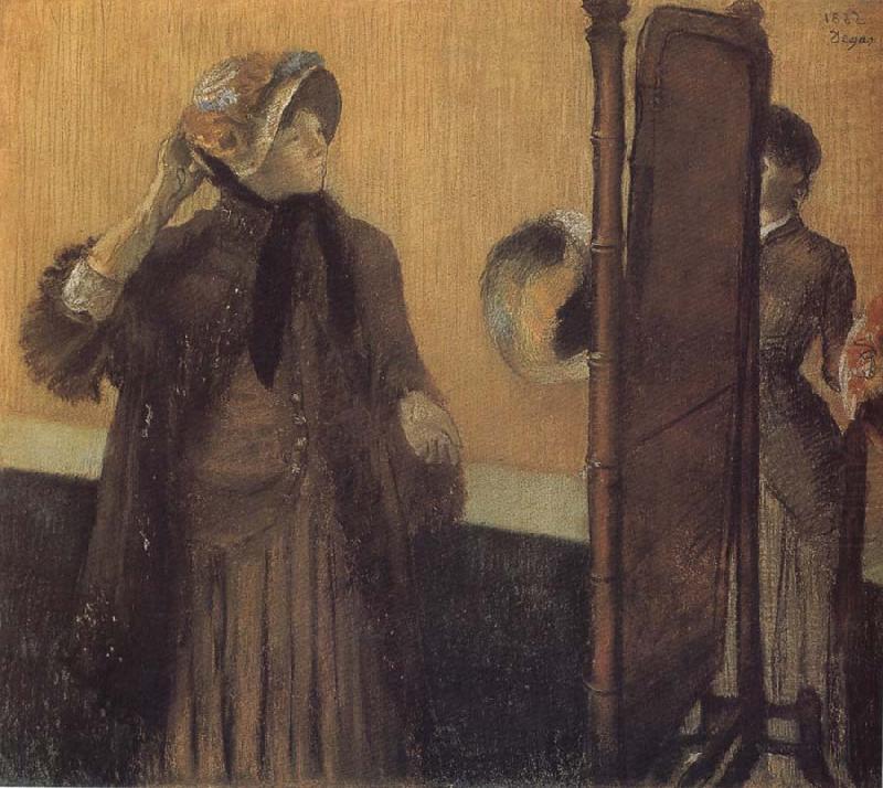 In  the Store, Edgar Degas